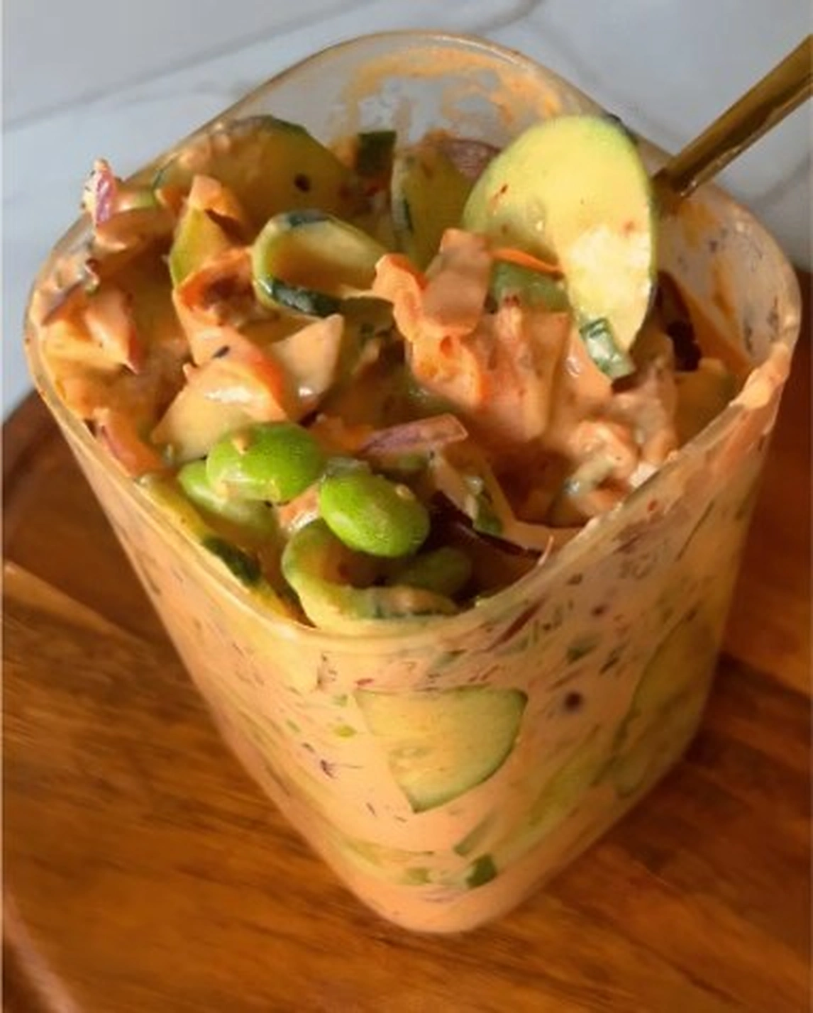 Salada com molho cremoso 3